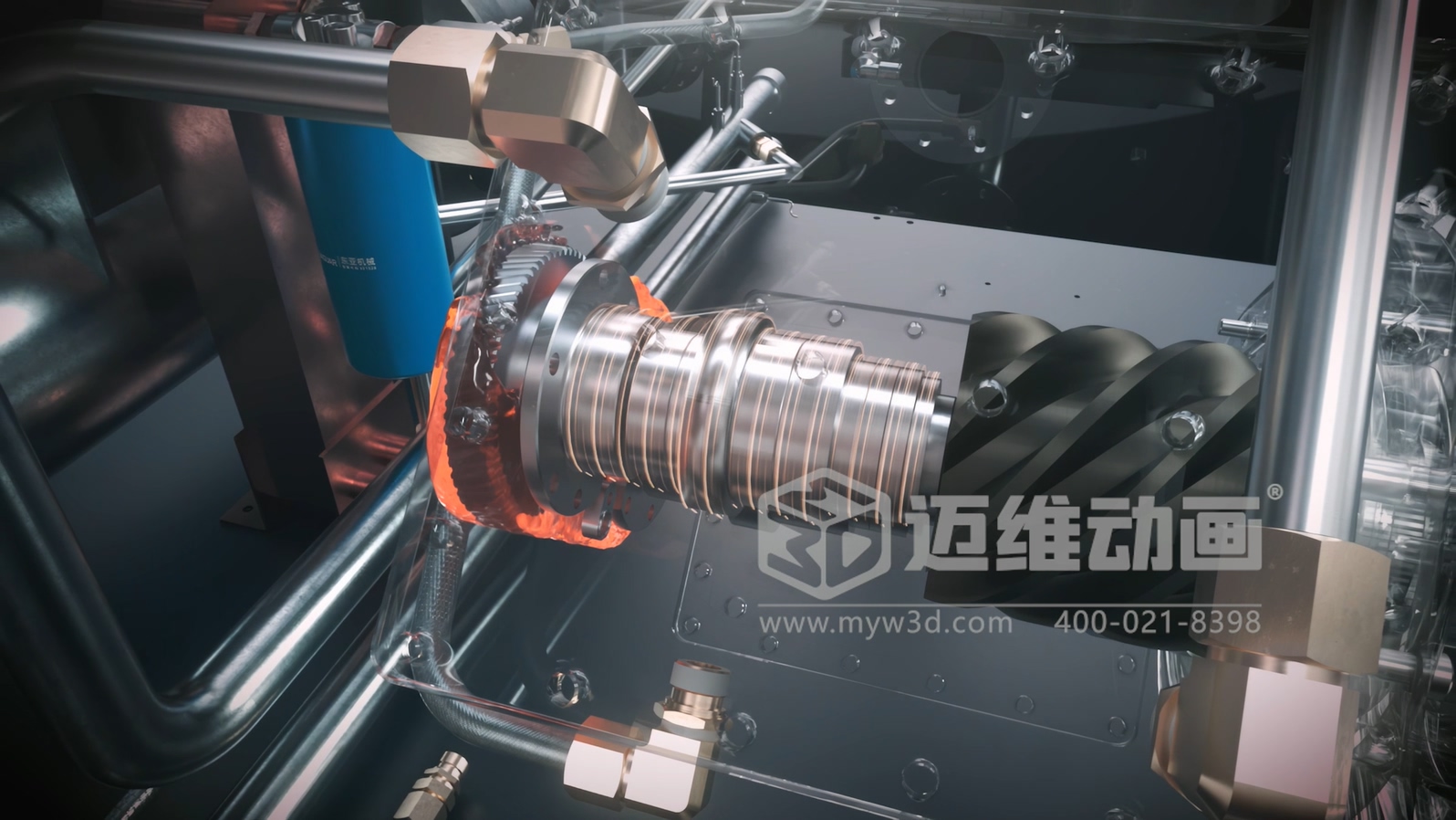 看案例說話：某頭部空壓機品牌用三維動畫，拿下千萬訂單的秘密！(圖8)