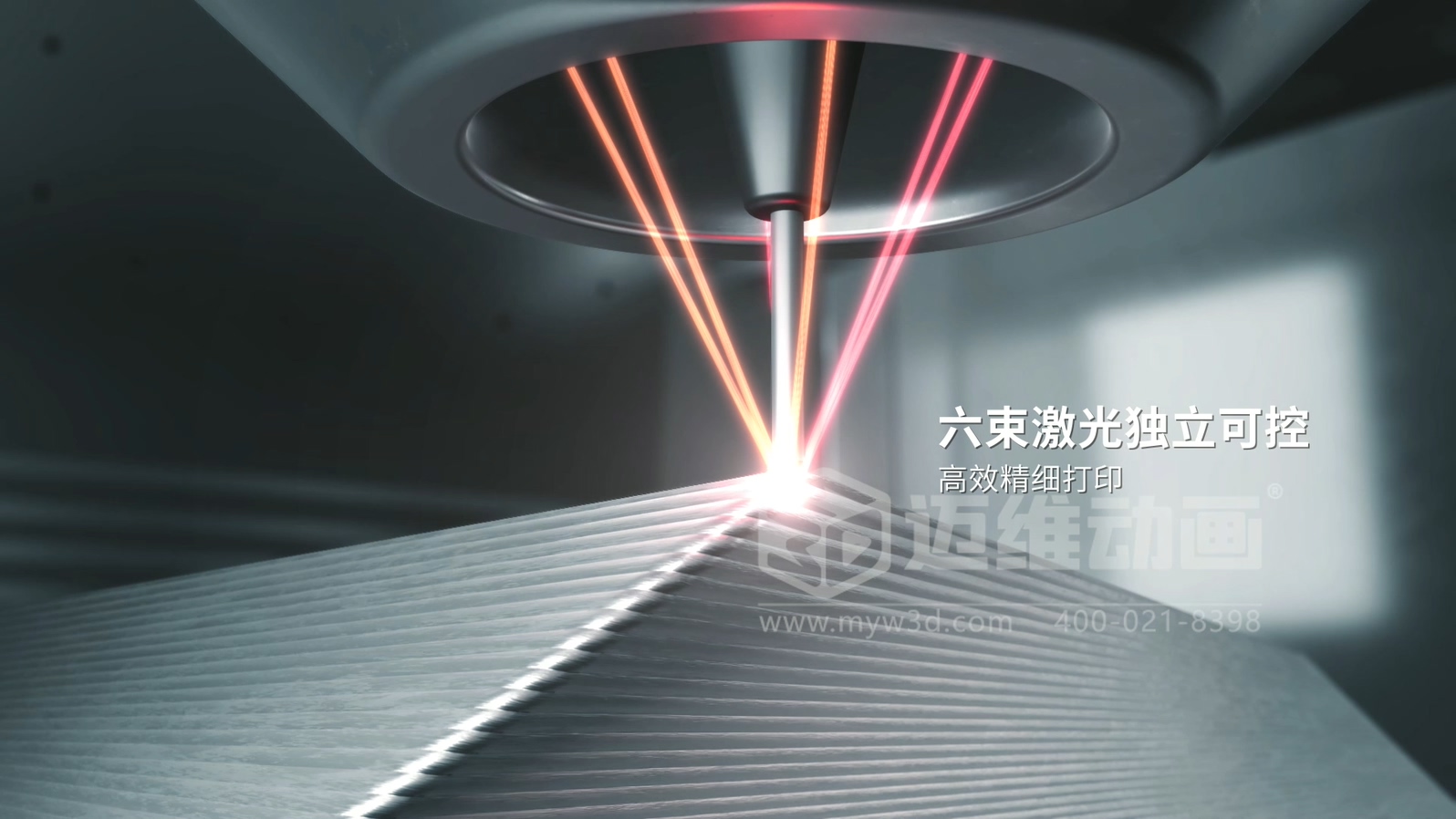 想讓客戶秒懂你的 3D 打印機？用三維動畫展示激光送絲設(shè)備生產(chǎn)工藝，接單更輕松(圖3)